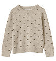 Fliink Blouse - Knitted - Benna Dot - Hummus/Carafe