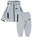 Nike Sweat Set - Cardigan/Sweatpants - Grey Heather