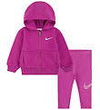 Nike Set - Cardigan/Leggings - Heiß Fuchsia