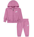 Nike Sweat Set - Cardigan/Sweatpants - Magic Flamingo