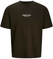 Jack & Jones Stuttermabolur - JorVesterbro - Chocolate Torte/Loo