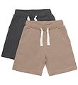 Minymo Sweat Shorts - 2-Pack - Fossil