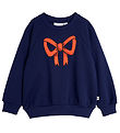 Mini Rodini Peysa - Bow - Blue
