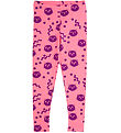 Mini Rodini Leggings - Kronkelige katten AOP - Roze