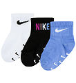 Nike Socks - 3-Pack - Non-Slip - White/Black/Blue