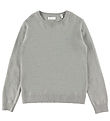 GANT Bluse - Strick - Wolle - Shield - Warm Grey