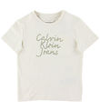 Calvin Klein T-Shirt - Handweiting Logo - Turteltaube