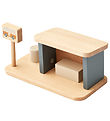 Liewood Wooden Toy - Bus stop - Village - Whale Blue Mix