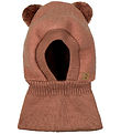 Mikk-Line Balaclava - Wool/Knitted - Burlwood w. Ears