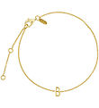 Design Letters Bracelet - B - 18K Gold Plated