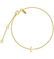 Design Letters Armband - E - 18 Karat vergoldet