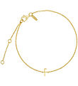 Design Letters Bracelet - F - 18K Gold Plated