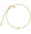 Design Letters Bracelet - K - 18K Gold Plated