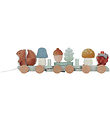 Little Dutch Stack train - Wood - 18 Parts - Forest Friends