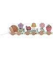 Little Dutch Stack train - Wood - 15 Parts - Fairy Garden