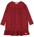 MarMar Dress - Rib - Shower - Hibiscus Red