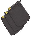 Lässig Waschlappen - 3er-Pack - Anthracite