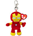 Ty Keychain w. Soft Toy - Beanie Babies - 10 cm - Marvel Iron Ma
