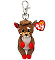 Ty Keychain w. Soft Toy - Beanie Bellies - 10 cm - Juno