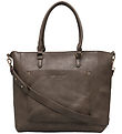 Rosmunde Shopper w. Clutch - 2 in 1 - Taupe Brown/Gold