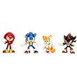 Jada Toy Figurine - 4 pcs - Sonic - 6.5 cm