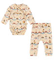 Konges Sløjd Wrap Bodysuit L/æ/Trousers - Sucker Pie