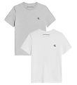 Calvin Klein T-shirts - 2er-Pack - White/Light Grey Heather
