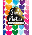 Ooly Sticky Notes Book - Side Notes - Rainbow Hearts