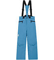 Color Kids Ski Pants w. Suspenders - Cyaneus