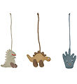 OYOY Hänge - 3 st. - Dino - Beige/Saffran/Aqua Blue