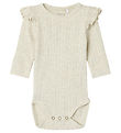Name It Bodysuit L/æ - NbfOmina - Peyote Melange