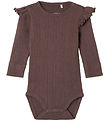 Name It Bodysuit L/æ - NbfOmina - Peppercorn