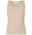 Rosemunde Top - RkBeathe - Rib - Silver Lining w. Lace