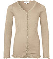 Rosemunde Cardigan - RKBeatha - Rib - Silver Foder m. Spetsar