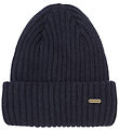 Minymo Beanie - Wool/Cotton - Rib - Parisian Night