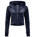 Juicy Couture Cardigan velúr - Madison - Night Sky