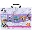 Alvilda Cardboard Suitcase - Paw Petrol Skye - Paint Yourself Ca