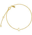 Design Letters Armband - G - 18K gullhúðað