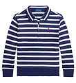 Polo Ralph Lauren Poloshirt m. Reißverschluss - Navy/Weiß gestre