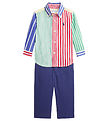 Polo Ralph Lauren Hemd/Hosen - Navy/Mehrfarbig m. Streifen