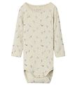 Name It Bodysuit L/Æ - NbfDabua - Peyote Melange/Small Flower