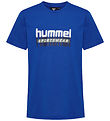 Hummel T-shirt - hmlTukas - Blue Lolite w. Print