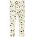 Lil' Atelier Leggings - Rib - NmfGavo - Turtildúfa/Olive