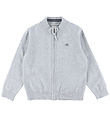 GANT Cardigan - Shield Cotton PLZ - Strick - Light Grey Melange