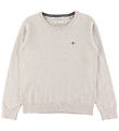 GANT Bluse - Shield Classic+ Cotton C-Ausschnitt - Strick - Ligh