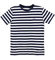 GANT T-shirt - Striped Shield - Evening Blue