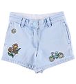 Stella McCartney Kids Denimshorts - Light blue w. Embroideries