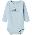Name It Bodysuit L/æ - NbmSago - Niagara Mist M Print