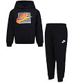 Nike Sweat Set - Black w. Orange