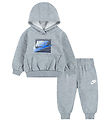 Ensemble de Jogging Nike - Gris Foncé Chiné av. Bleu